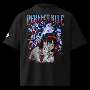 Perfect Blue Unisex organic oversized cult classic horror anime t-shirt