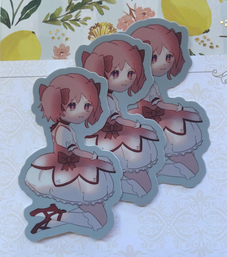 Pmmm Stickers Puella Magi Madoka Magica Kaname Mahou Shoujo Magical Girl Chibi ...