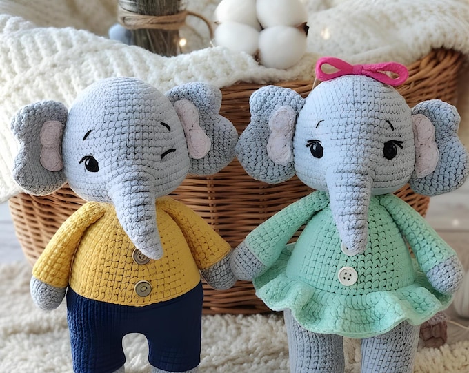 Elephant Crochet Pattern – Beginner-friendly Amigurumi Plush Toy With ...