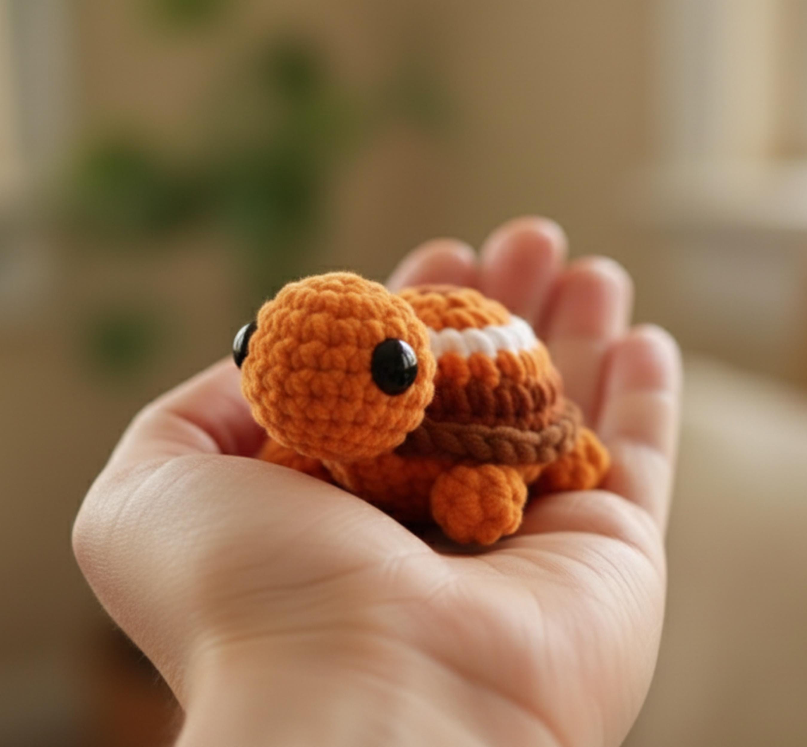 Tofu the Turtle Crochet Pattern, No Sew Pocket Turtle, Amigurumi Toy ...