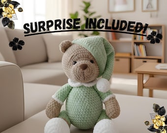 Teddy Bear Crochet Pattern: Amigurumi Plush Toy (PDF Pattern English) Crochet Pattern, Handmade Crochet Pattern, large crochet bear pattern