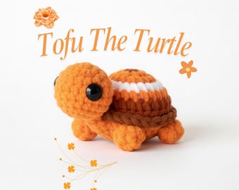 Tofu the Turtle Crochet Pattern, No Sew Pocket Turtle, Amigurumi Toy PDF, Easy Crochet Pattern, Handmade Baby Gift, Cute Turtle Plush