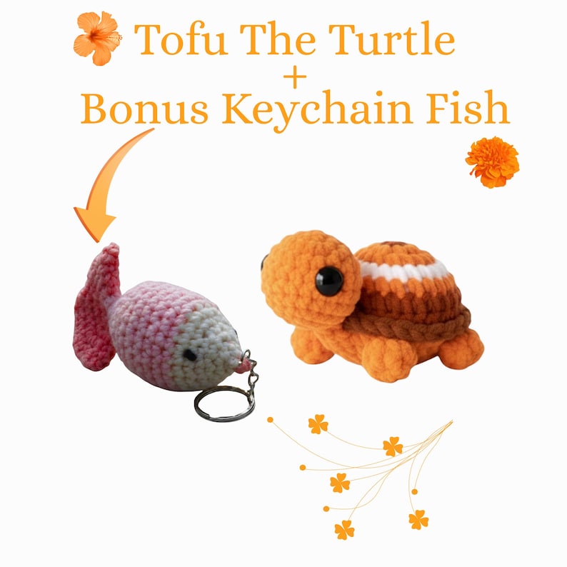Tofu the Turtle Crochet Pattern, No Sew Pocket Turtle, Amigurumi Toy ...