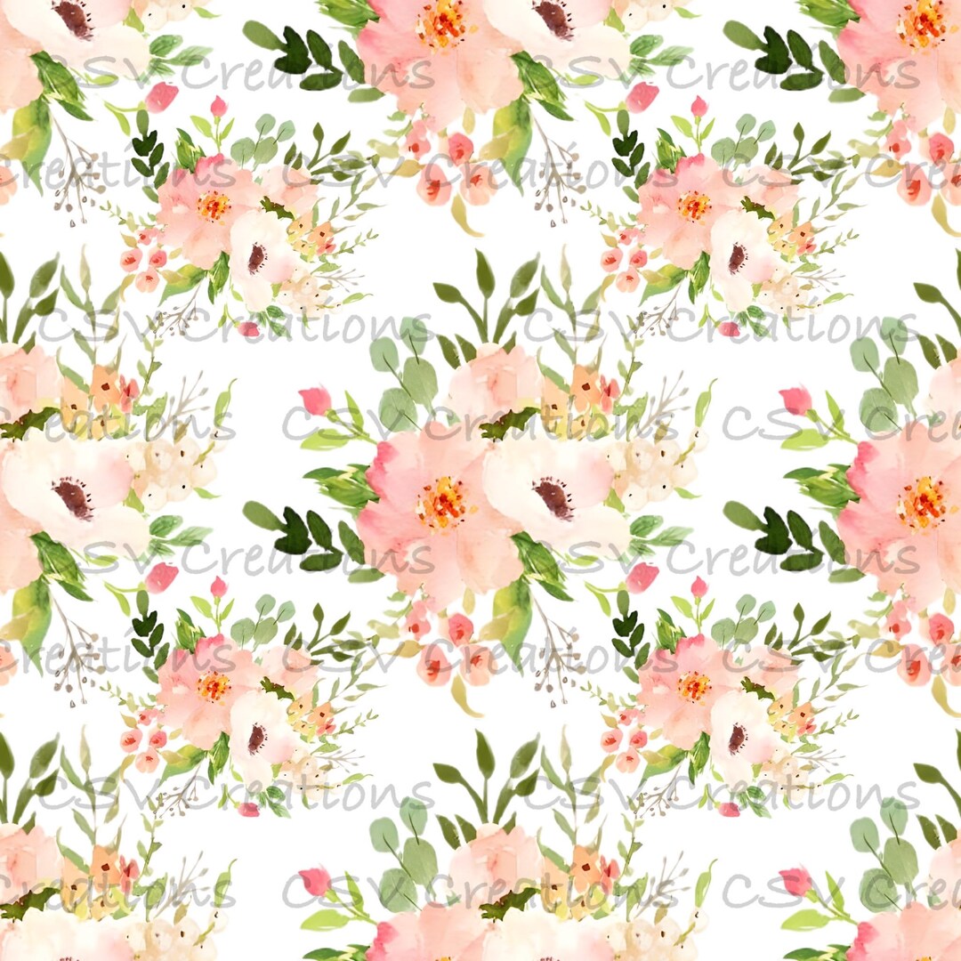 Floral Seamless Pattern Digital File - Etsy
