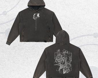 Sonic the Hedgehog Anime Oversize Acid Washed T-Shirt Shadow Tee Gift For Him