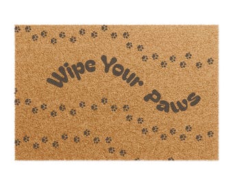 Dog Lover Doormat - Coir Coconut Fiber Home Decor for Pet Lovers, Outdoor Entrance Mat, Dog Owner Gift, Welcome Mat for Housewarming, Cute