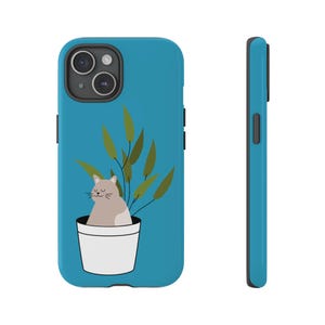 Cat Lover iPhone Tough Case, Pet Protective Cover for iPhone 14, 15, 16
