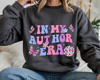 In My Author Era PNG Design, Typewriter Font Writer Shirt Clipart, Bestseller Author Sweatshirt Graphic Gift for Writers