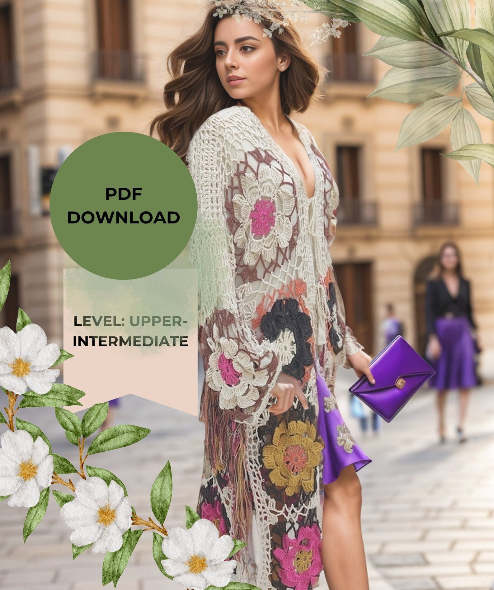 Daisy Long Cardigan Vest Tutorial