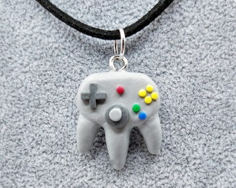 Game Controller Gray Video Game Handmade Charm