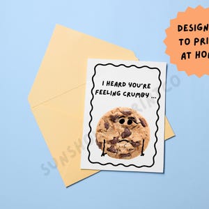 Cookie imprimable pour carte de voeux de soutien au deuil