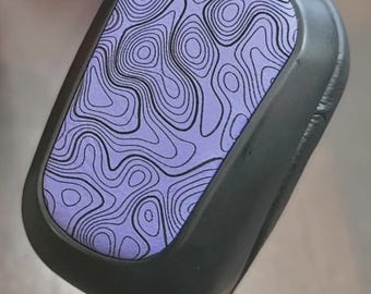 Purple Topo Shift Knob: Toyota OEM Style, Matte Black Stitch