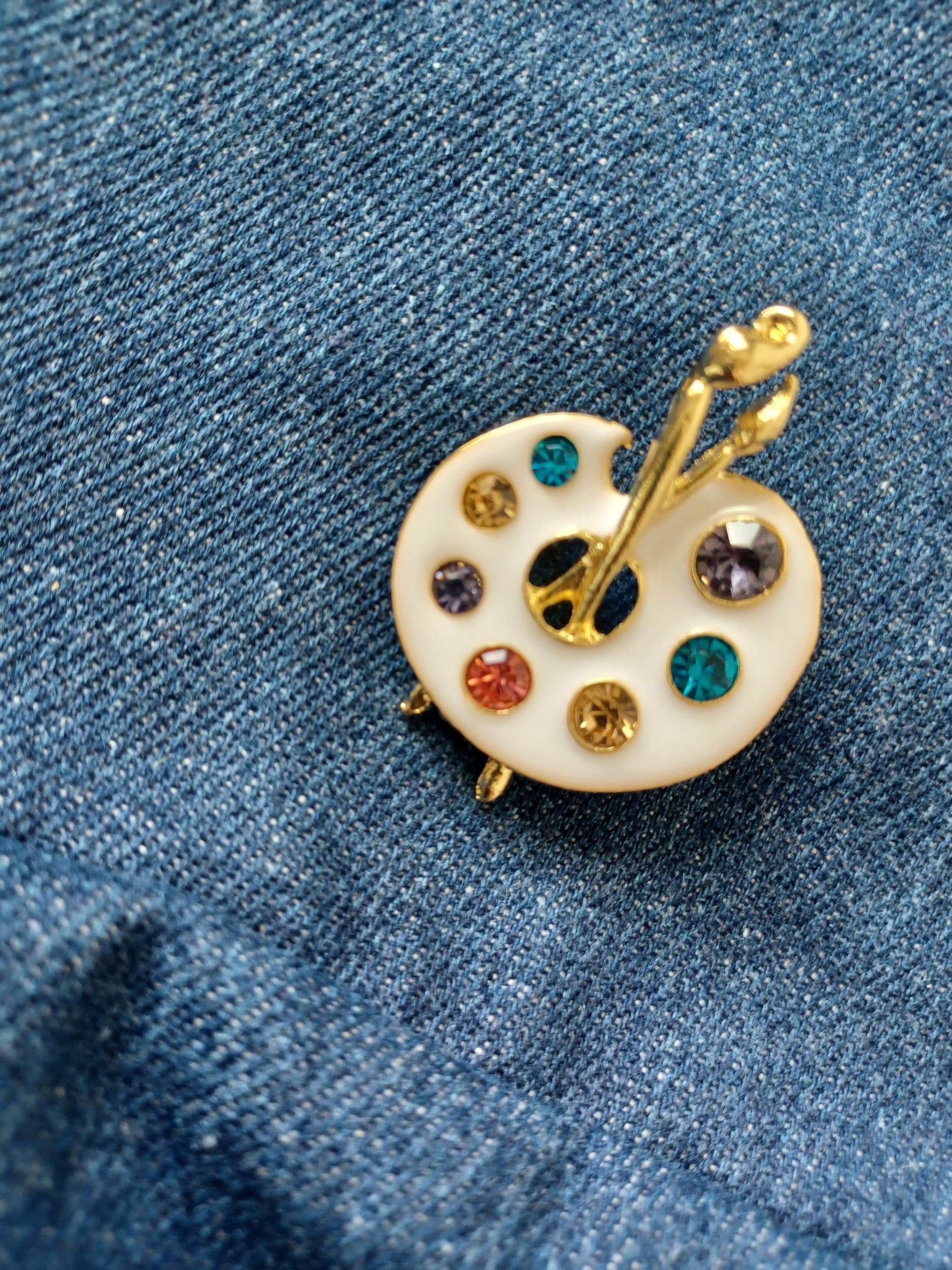 Broche Palette De Peintre | Maison Des Broches