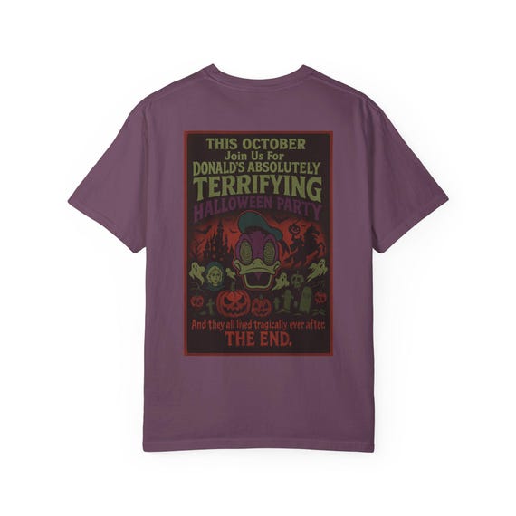 DONALDS TERRIFYING HALLOWEEN - Mickey's Not So Scary Halloween Party Spoof T-Shirt - Disney Parks, Disney World, Disneyland Trip Cotton Tee