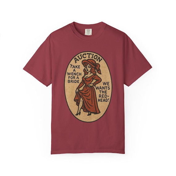ISLA TESORO AUCTIONEERS Front Logo Only - Pirates of the Caribbean, Wench, We Wants the Redhead T-Shirt - Disney Parks Trip Cotton Tee