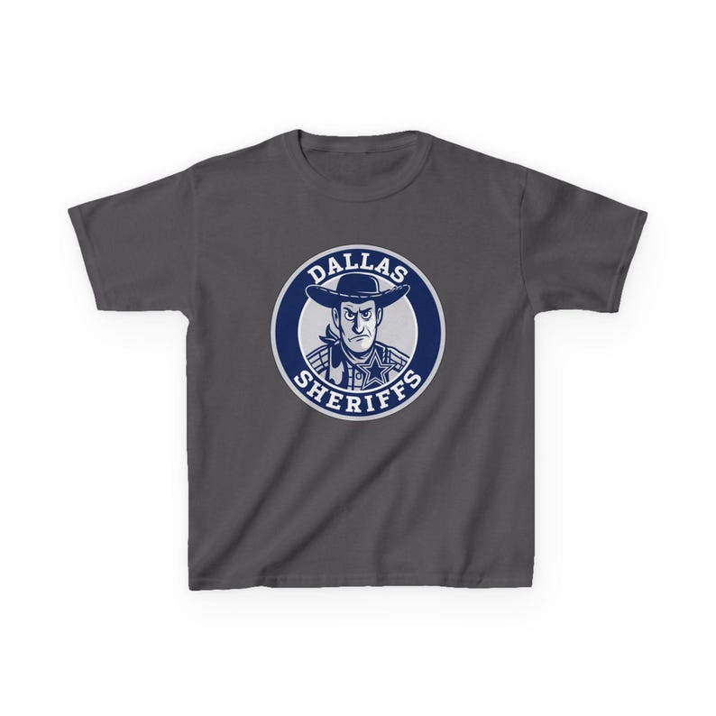 DALLAS SHERIFFS Kids Tee - Cowboys Pro Football Woody Toy Story T-Shirt - Disney Parks Disney World Disneyland Trip Cotton Graphic Tee image 2