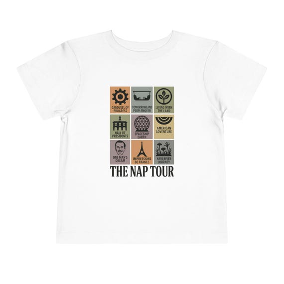 THE NAP TOUR Toddler Sizes -  Disney Parks Dad Joke T-Shirt for Men - Disney World, Disneyland Trips Cotton Tee
