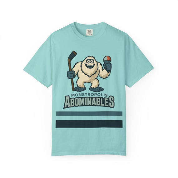 MONSTROPOLIS ABOMINABLES - Monsters Inc. Abominable Snowman Hockey Jersey T-Shirt - Disney Parks, Disney World, Disneyland Trip Cotton Tee
