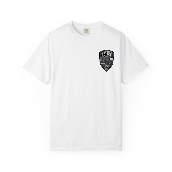 ZOOTOPIA POLICE DEPARTMENT Front Logo Only - Chief Bogo T-Shirt - Disney Parks, Disney World, Disneyland Cotton Graphic Tee