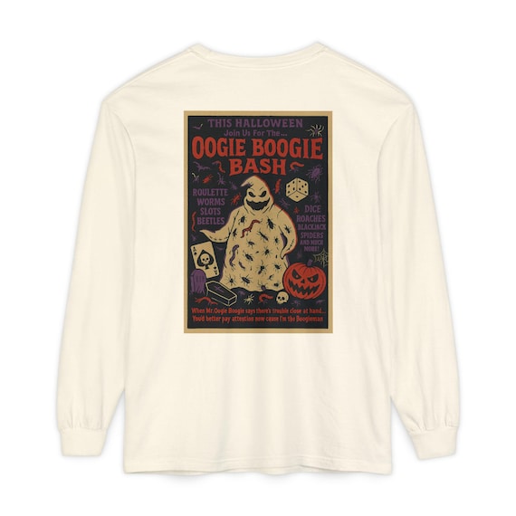 OOGIE BOOGIE BASH long sleeve - Nightmare Before Christmas, Halloween T-Shirt - Disney Parks, Disney World, Disneyland Trip Cotton Tee