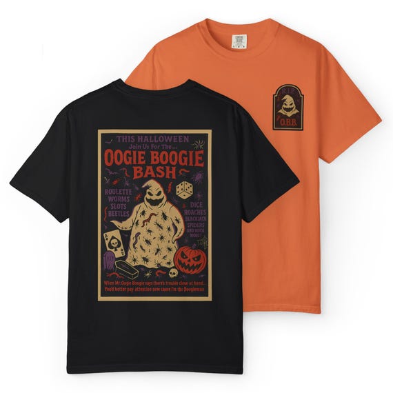 OOGIE BOOGIE BASH - Nightmare Before Christmas, Halloween, Jack Skellington T-Shirt - Disney Parks, Disney World, Disneyland Trip Cotton Tee