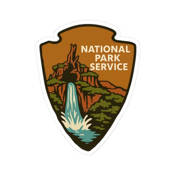 NATIONAL PARK SPLASH Sticker - Mountain National Parks Homage Decal