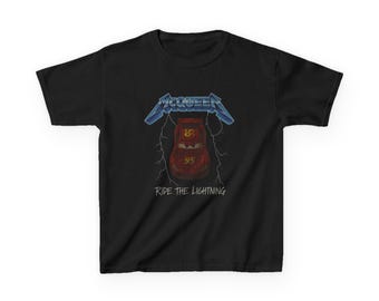 RIDE THE LIGHTNING Kinder T-Shirt - Metallica, Pixar Cars, Lightning McQueen Band T-Shirt - Disney Parks, Disney World, Disneyland Trip Baumwoll-T-Shirt