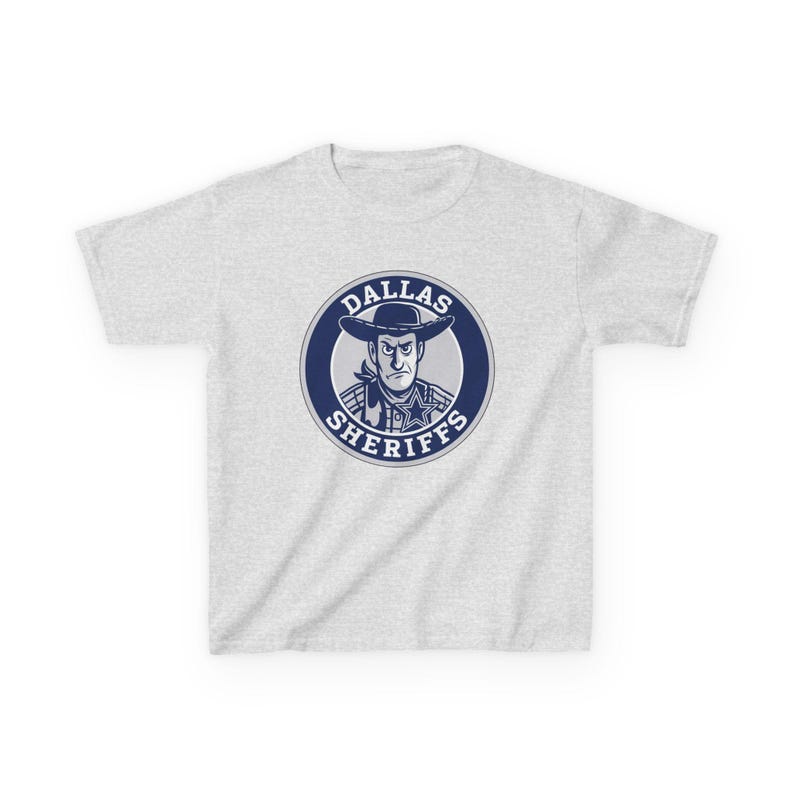 DALLAS SHERIFFS Kids Tee - Cowboys Pro Football Woody Toy Story T-Shirt - Disney Parks Disney World Disneyland Trip Cotton Graphic Tee image 3