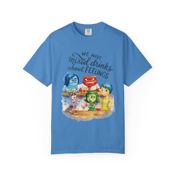 MIXED DRINKS about FEELINGS - Parkhaven Collection - Inside Out Joy Sadness T-Shirt - Disney Parks, Disney World, Disneyland Trip Cotton Tee