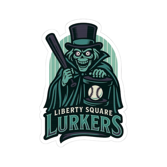LIBERTY SQUARE LURKERS Sticker - Haunted Mansion, Hatbox Ghost, Baseball Jersey Decal - Disney Parks, Disney World, Disneyland Trip