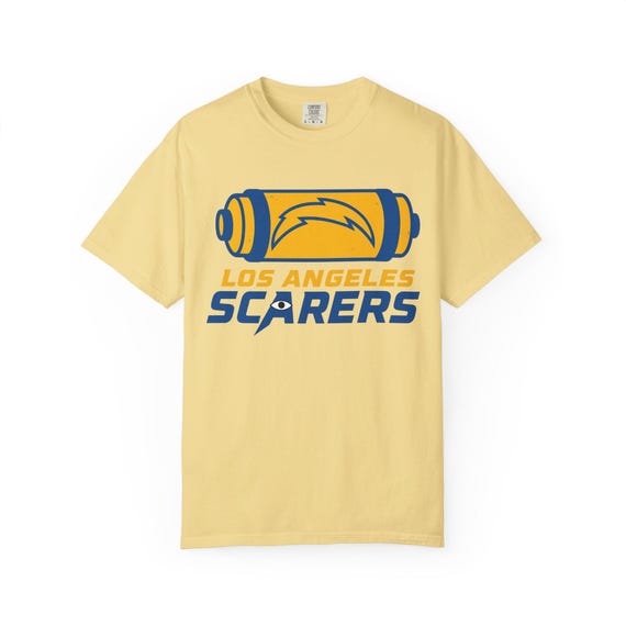 LOS ANGELES SCARERS - Chargers Pro Football Monsters Inc. Sully T-Shirt - Disney Parks Disney World Disneyland Trip Cotton Graphic Tee