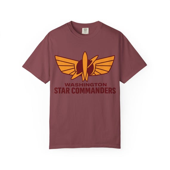 WASHINGTON STAR COMMANDERS - Commanders Pro Football Buzz Lightyear T-Shirt - Disney Parks Disney World Disneyland Trip Cotton Graphic Tee