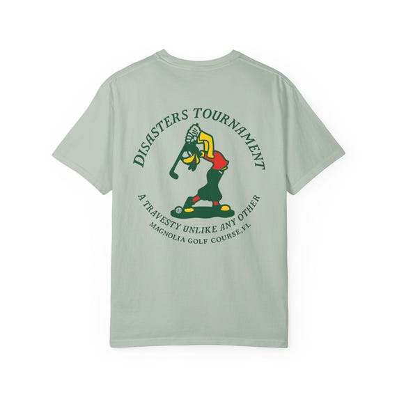 DISASTERS TOURNAMENT - Masters, Goofy, Golf, Magnolia Golf Course T-Shirt - Disney Parks, Disney World, Disneyland Trip Cotton Graphic Tee