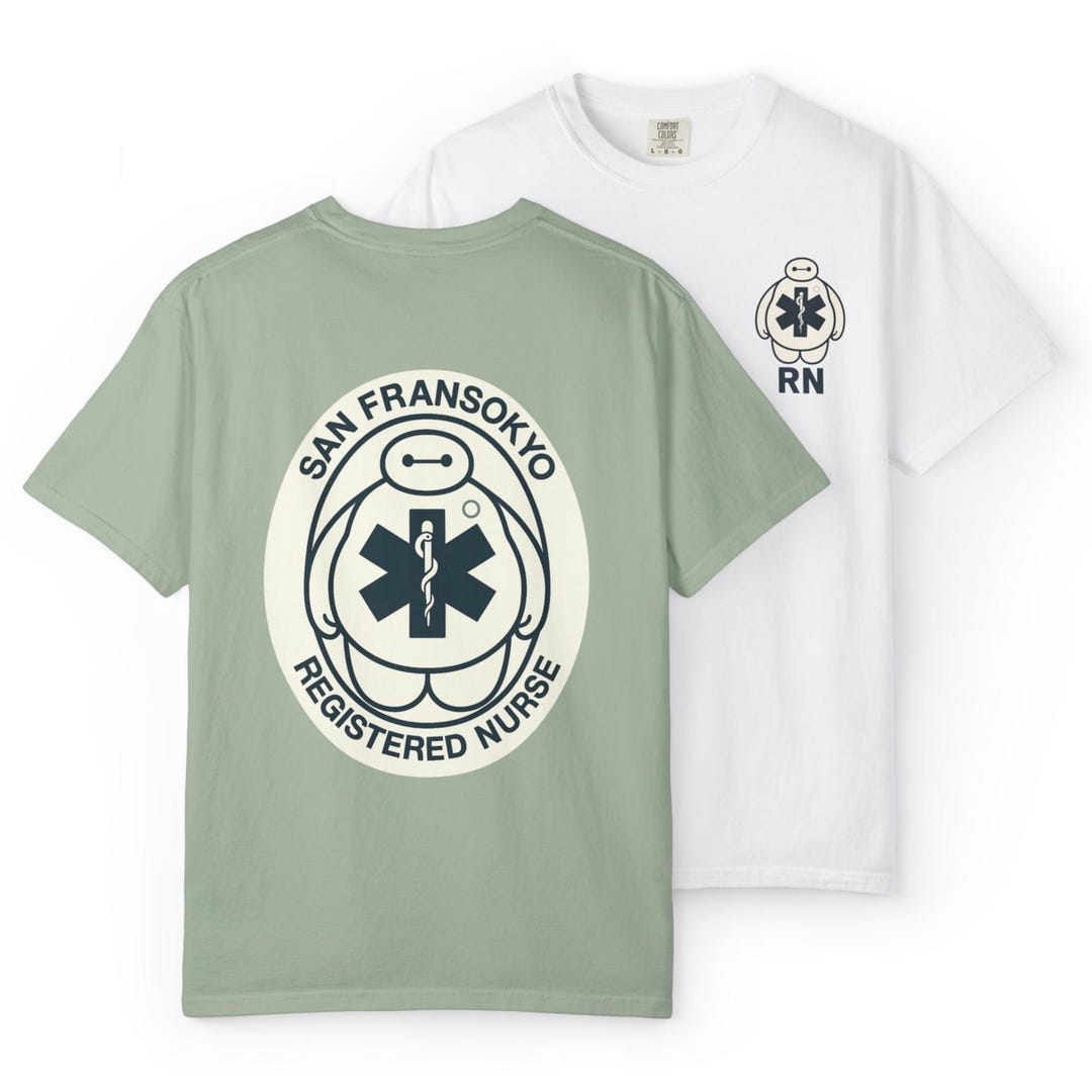 RN BAYMAX - Big Hero Six Registered Nurse San Fransokyo T-shirt