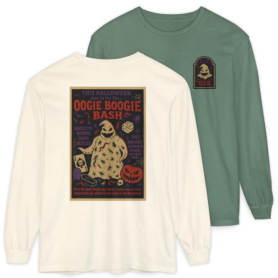 OOGIE BOOGIE BASH Long Sleeve - Nightmare Before Christmas, Halloween T-Shirt - Disney Parks, Disney World, Disneyland Trip Cotton Tee