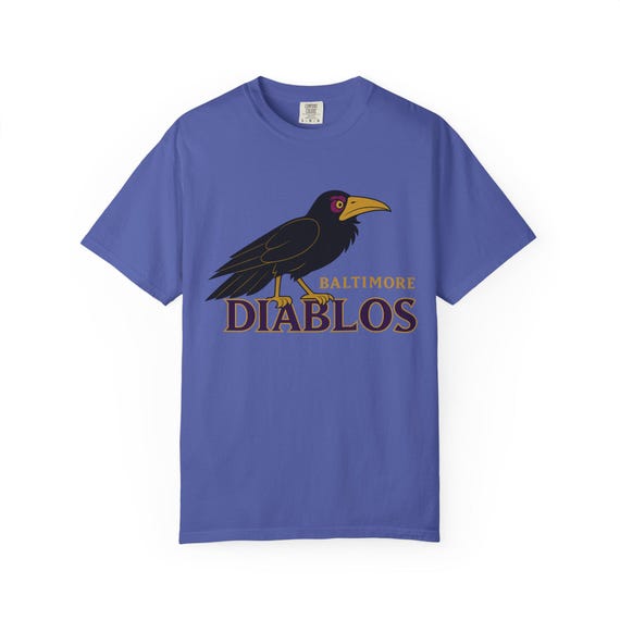 BALTIMORE DIABLOS - Ravens Pro Football Sleeping Beauty Maleficent T-Shirt - Disney Parks Disney World Disneyland Trip Cotton Graphic Tee