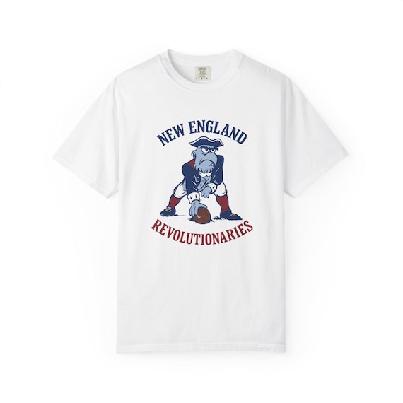 NEW ENGLAND REVOLUTIONARIES - Patriots Pro Football Sam Eagle Muppets T-Shirt - Disney Parks Disney World Disneyland Trip Cotton Graphic Tee