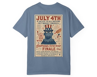 le t-shirt original BUT MOSTLY AMERICA - T-shirt patriotique Sam Eagle Muppets du 4 juillet - Parcs Disney, Disney World, voyage Disneyland
