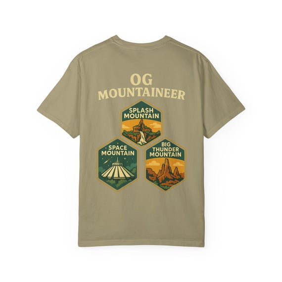 OG MOUNTAINEER - Splash, Space and Big Thunder Mountain Homage T-Shirt - Disney Parks, Disney World, Disneyland Trip Cotton Tee