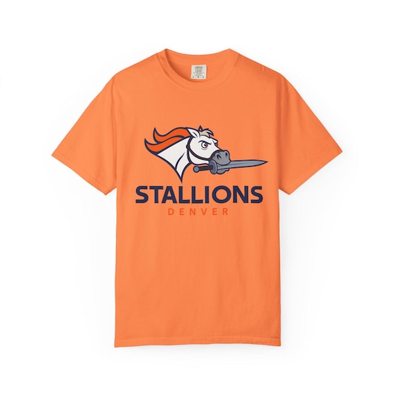 DENVER STALLIONS - Broncos Pro Football Tangled Maximus Flynn Rider T-Shirt - Disney Parks Disney World Disneyland Trip Cotton Graphic Tee