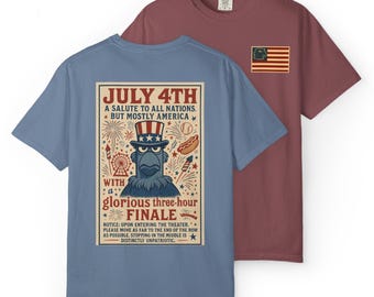 The Original BUT MOSTLY AMERICA Tee - Patriotic Sam Eagle Muppets July 4th Fireworks T-Shirt - Disney Parks, Disney World, Disneyland Trip