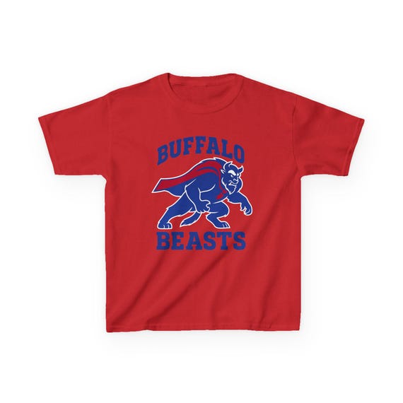 BUFFALO BEASTS Kids Tee - Bills Pro Football Beauty and the Beast T-Shirt - Disney Parks Disney World Disneyland Trip Cotton Graphic Tee