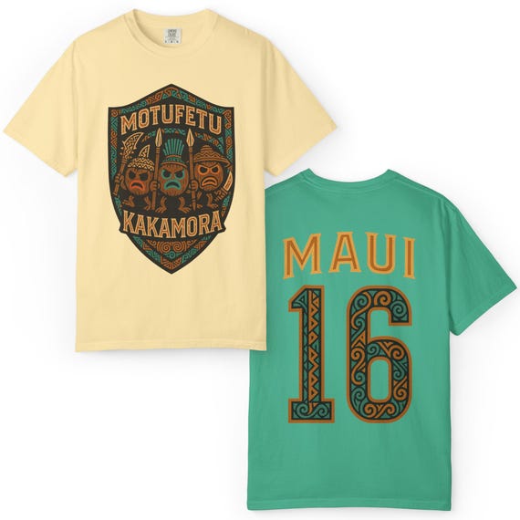 MOTUFETU KAKAMORA - Moana Maui Jersey T-Shirt - Disney Parks, Disney World, Disneyland Trip Cotton Tee