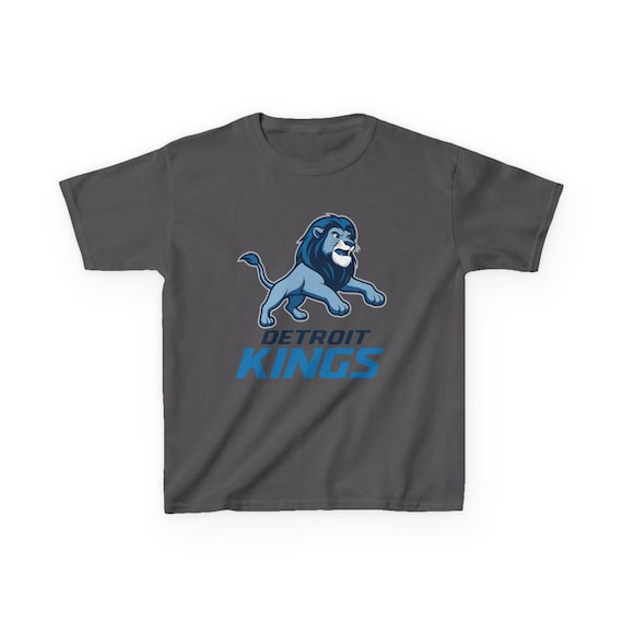 DETROIT KINGS Kids Tee - Lions Pro Football Lion King Simba T-Shirt - Disney Parks Disney World Disneyland Trip Cotton Graphic Tee