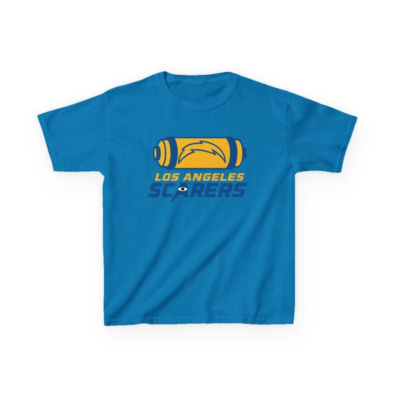 LOS ANGELES SCARERS Kids Tee - Chargers Pro Football Monsters Inc. T-Shirt - Disney Parks Disney World Disneyland Trip Cotton Graphic Tee
