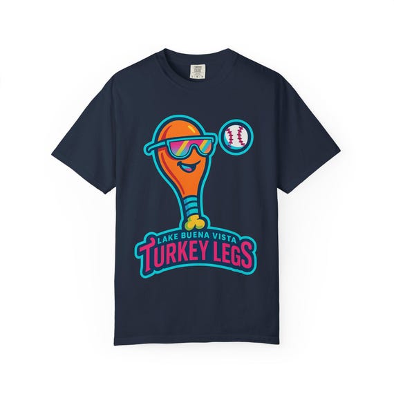 LBV TURKEY LEGS - Lake Buena Vista Minor League Style Baseball Jersey T-Shirt - Disney Parks, Disney World, Disneyland Cotton Graphic Tee