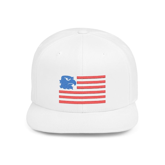 MOSTLY AMERICA HAT - Patriotic Sam Eagle Muppets July 4th Fireworks Celebration Flat Bill Snapback - Disney Parks, Disney World, Disneyland