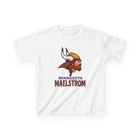 MINNESOTA MAELSTROM Kids Tee - Vikings Pro Football Epcot Ride Norway T-Shirt - Disney Parks Disney World Disneyland Trip Cotton Graphic Tee