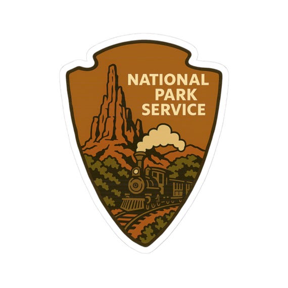 NATIONAL PARK THUNDER Sticker - Mountain National Parks Homage Decal