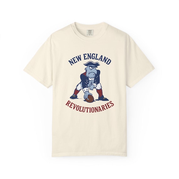 NEW ENGLAND REVOLUTIONARIES - Patriots Pro Football Sam Eagle Muppets T-Shirt - Disney Parks Disney World Disneyland Trip Cotton Graphic Tee